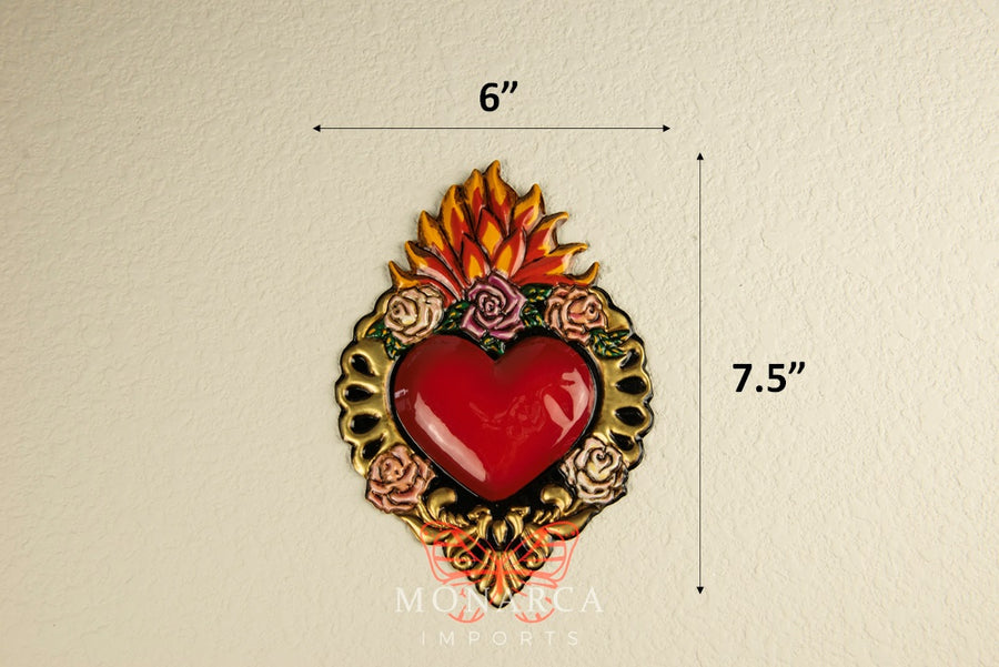 Brass Heart - 7.5"x6" - San Miguel de Allende