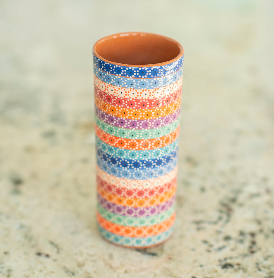 Clay glass from Capula - Handmade & painted